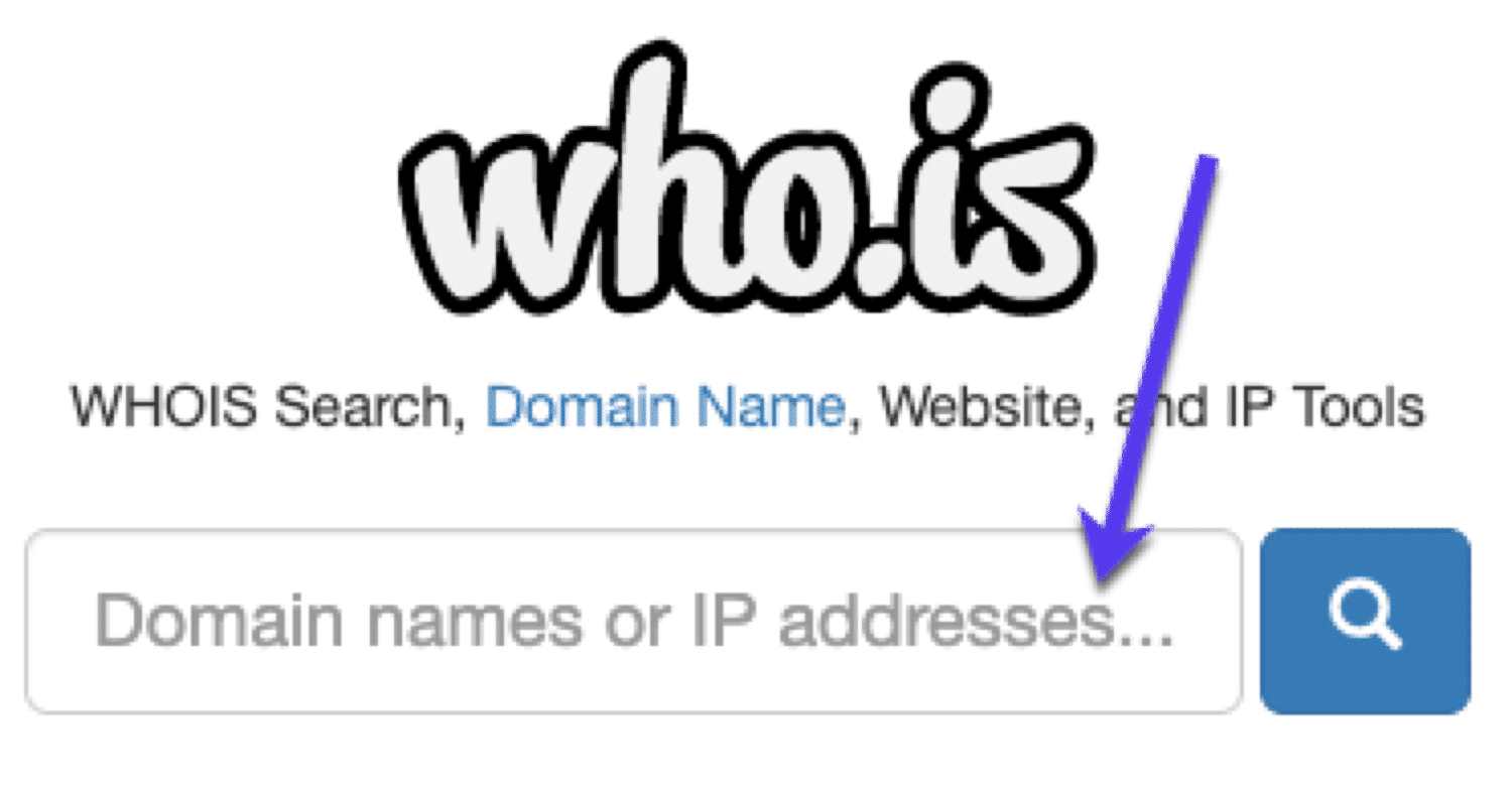 E-posta adresi bulun: WHOIS araması